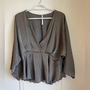 M Boutique silver blouse